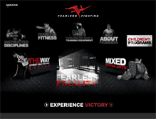 Tablet Screenshot of fearlessfighting.com